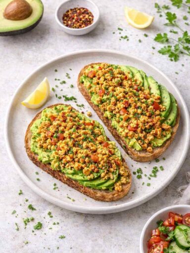Avocado-Tofu-Toast – gesundes Frühstück, vegan & proteinreich