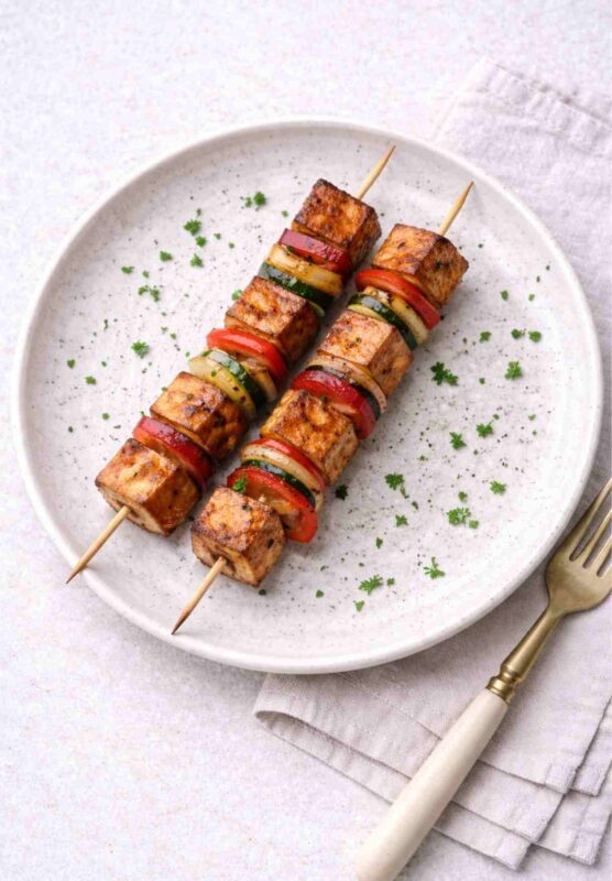 Gegrillte Tofu-Spieße – Einfaches vegetarisches Grillrezept