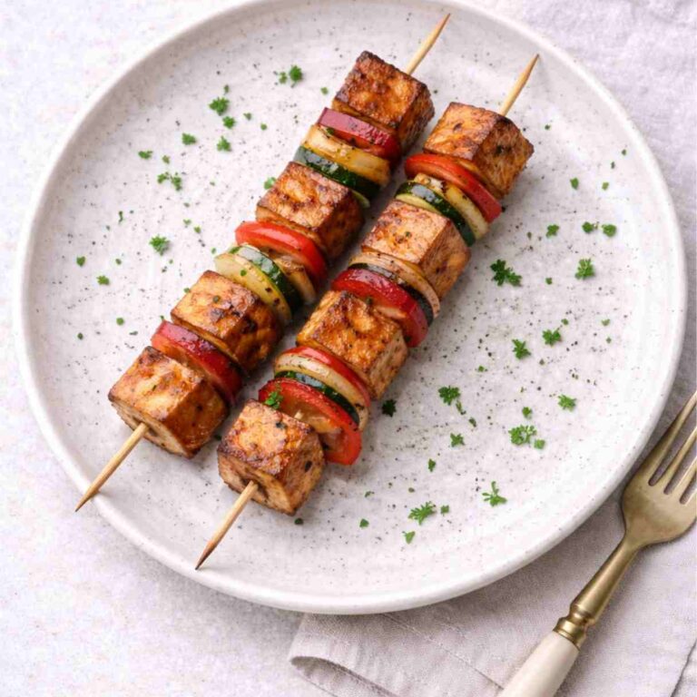 Gegrillte Tofu-Spieße – Einfaches vegetarisches Grillrezept