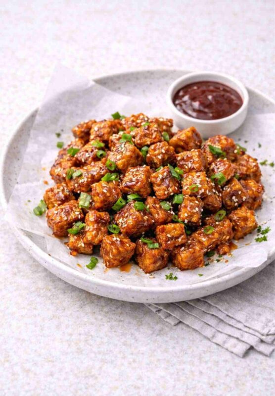 Koreanischer Crispy-Tofu – Knuspriger Tofu mit süß-scharfer Sauce