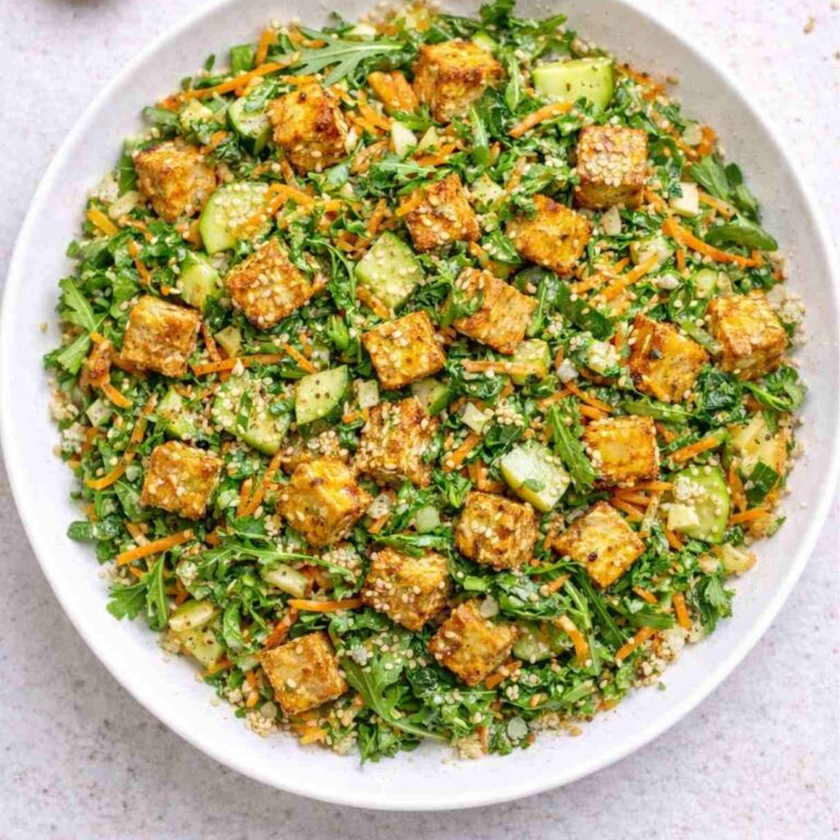 Asiatischer Tofu-Salat mit Sesam-Dressing – Einfach & Gesund