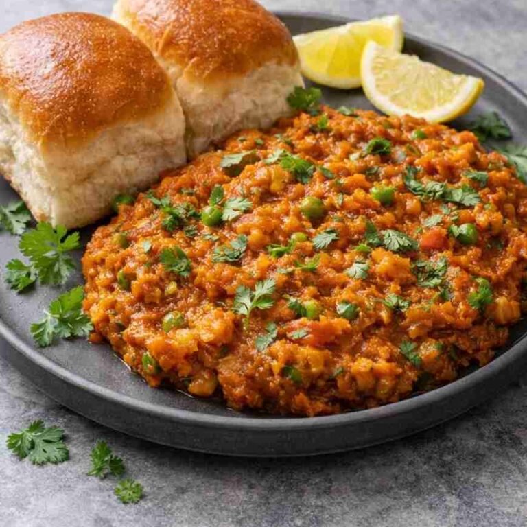 Pav Bhaji – Original indisches Gemüse-Curry mit Butterbrötchen