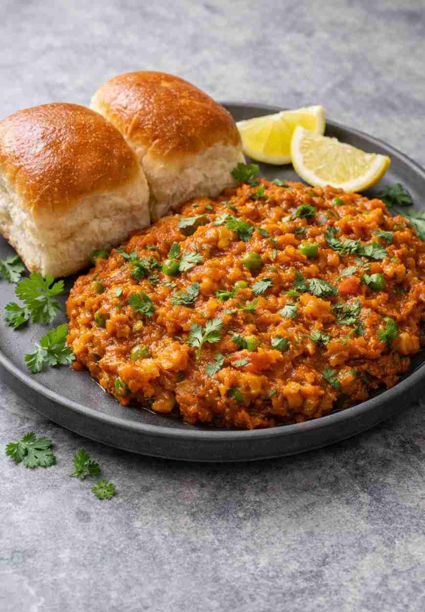 Pav Bhaji – Original indisches Gemüse-Curry mit Butterbrötchen
