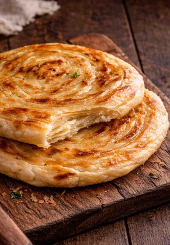 Lachha Paratha – Knuspriges indisches Schicht-Fladenbrot einfach selber machen