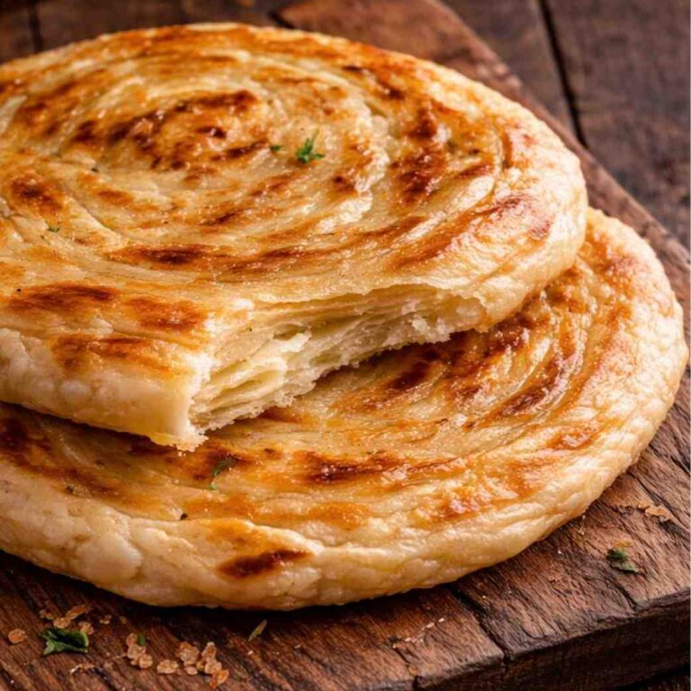 Lachha Paratha – Knuspriges indisches Schicht-Fladenbrot einfach selber machen