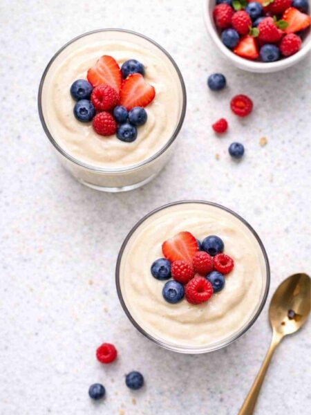 Vegane Vanillecreme mit Seidentofu – Einfaches Dessert