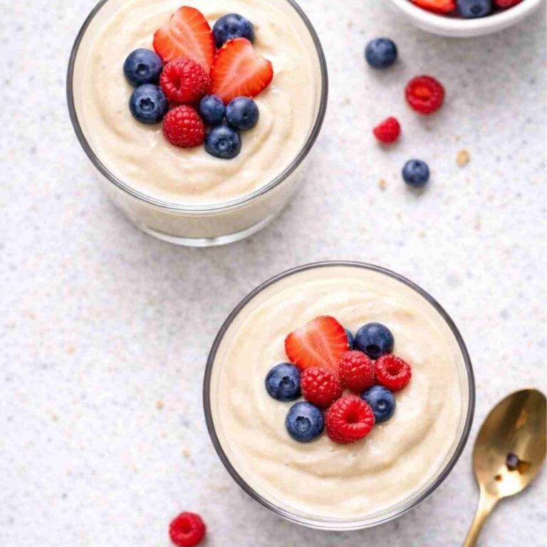 Vegane Vanillecreme mit Seidentofu – Einfaches Dessert
