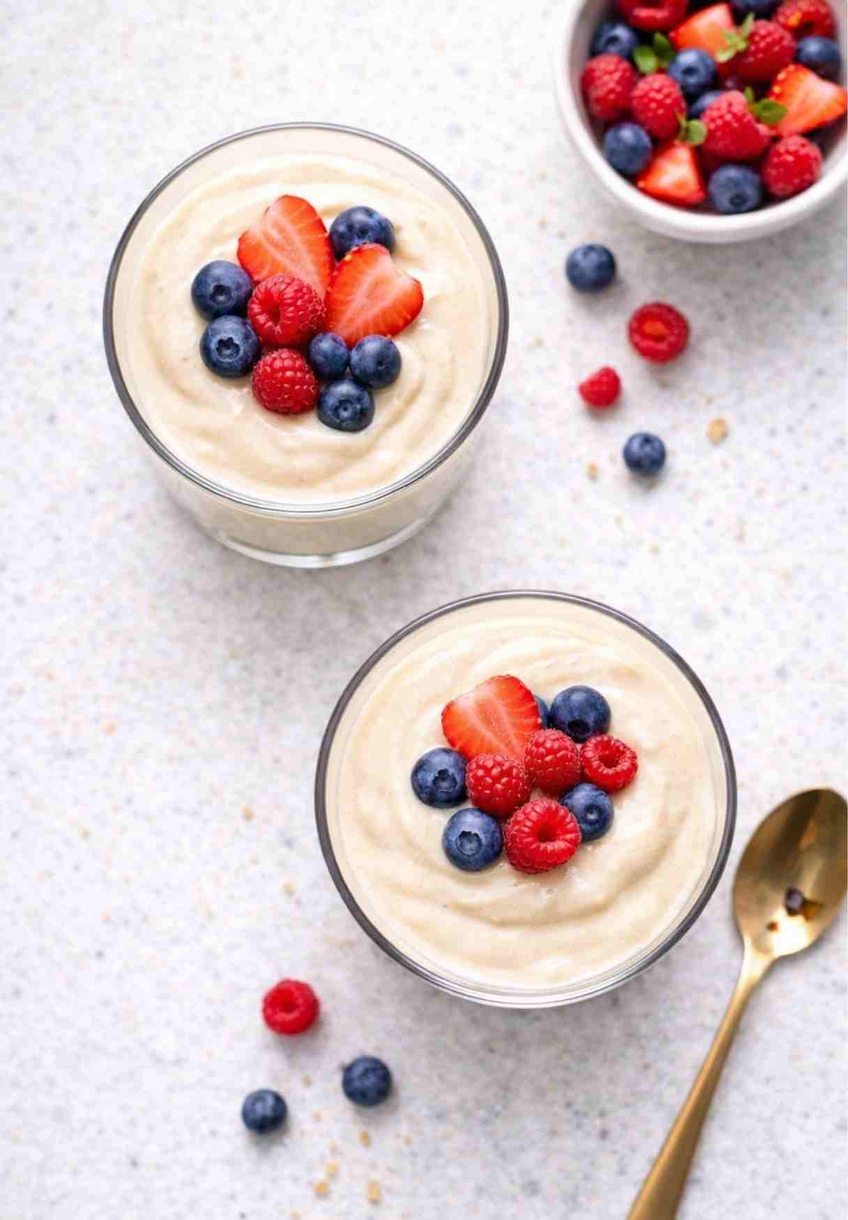 Vegane Vanillecreme mit Seidentofu – Einfaches Dessert