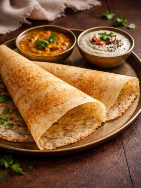 Dosa – Knuspriger indischer Reis-Linsen-Pfannkuchen einfach selber machen