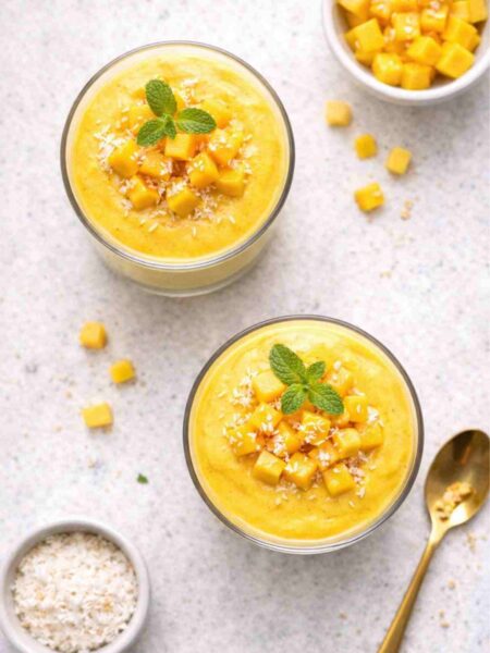 Vegane Mango-Mousse mit Seidentofu – Cremiges Dessert