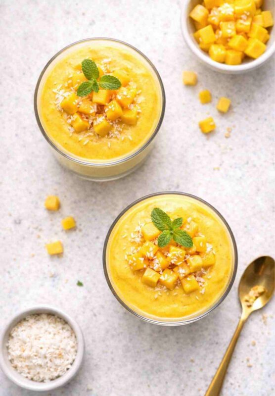 Vegane Mango-Mousse mit Seidentofu – Cremiges Dessert