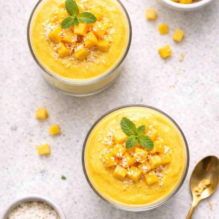Vegane Mango-Mousse mit Seidentofu – Cremiges Dessert