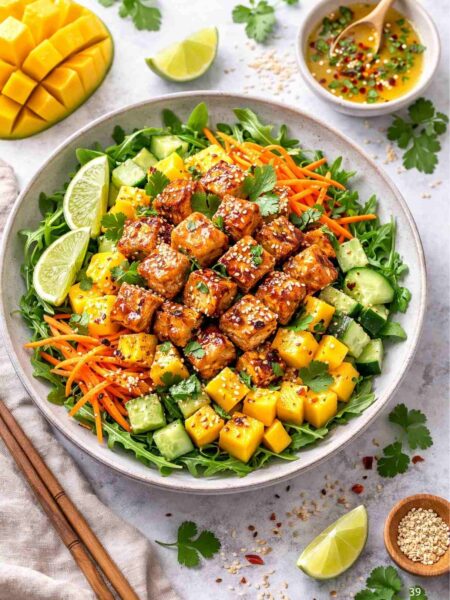 Mango-Tofu-Salat – Fruchtig, Gesund & Einfach