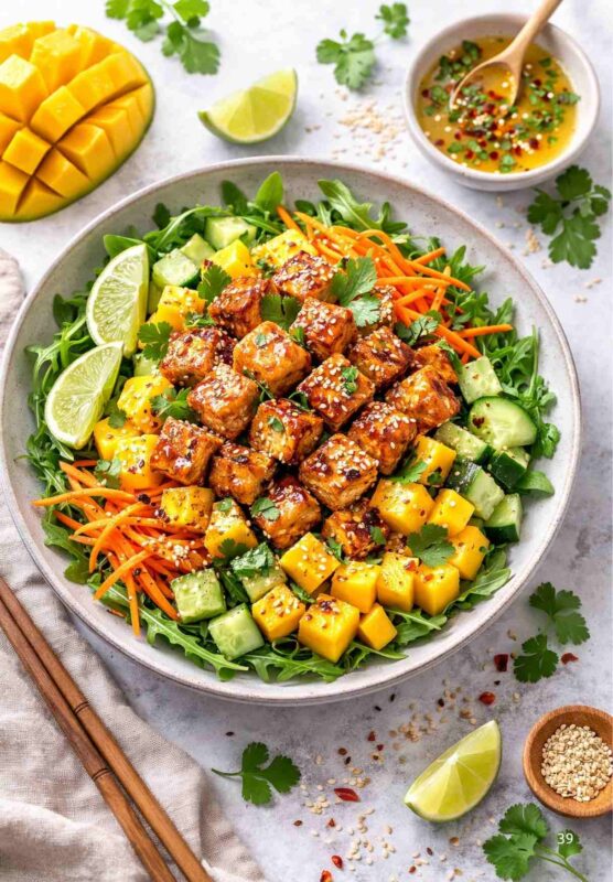 Mango-Tofu-Salat – Fruchtig, Gesund & Einfach