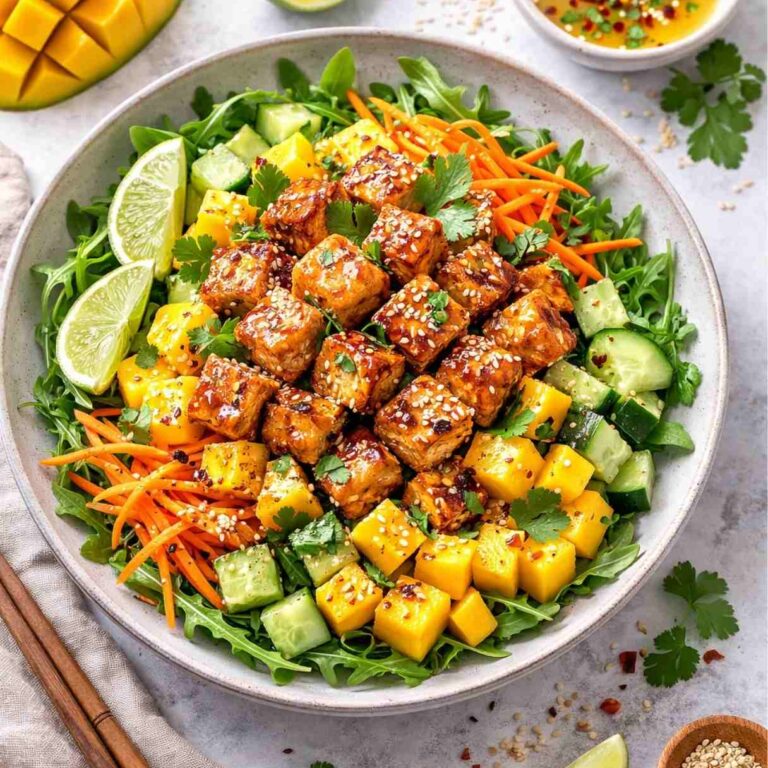 Mango-Tofu-Salat – Fruchtig, Gesund & Einfach
