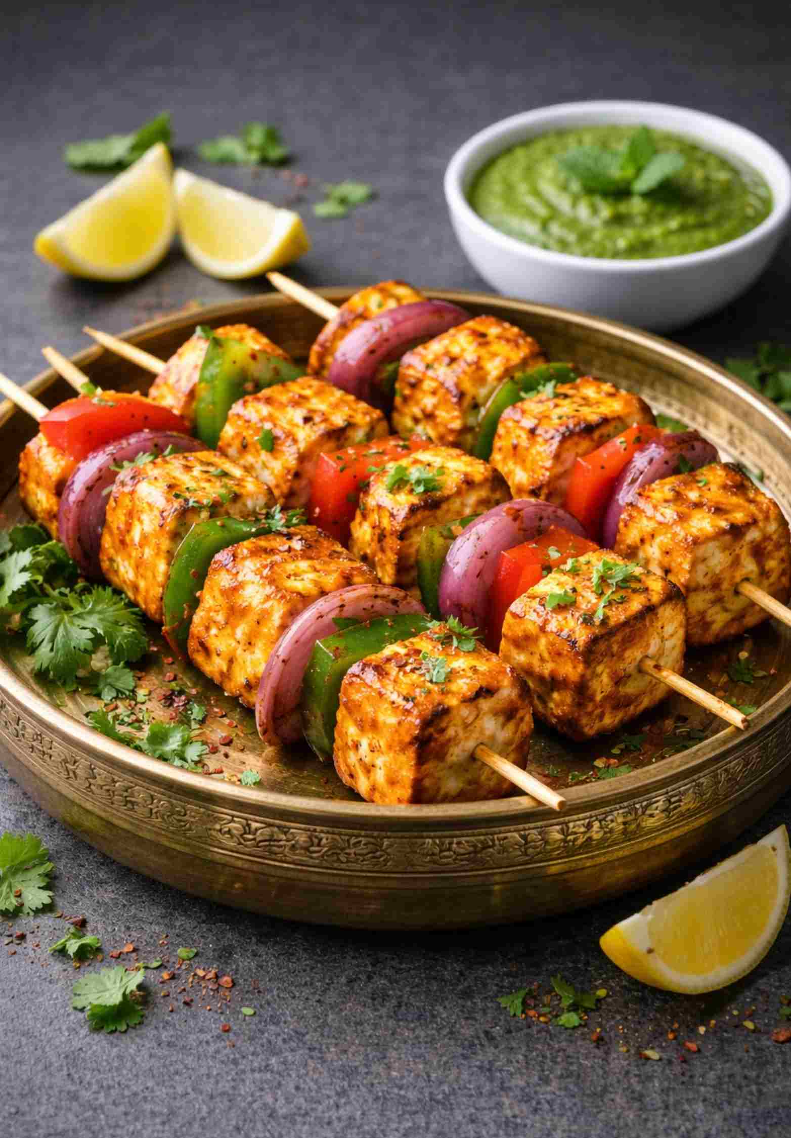 Paneer Tikka – Original indisches Grillrezept mit würziger Joghurt-Marinade