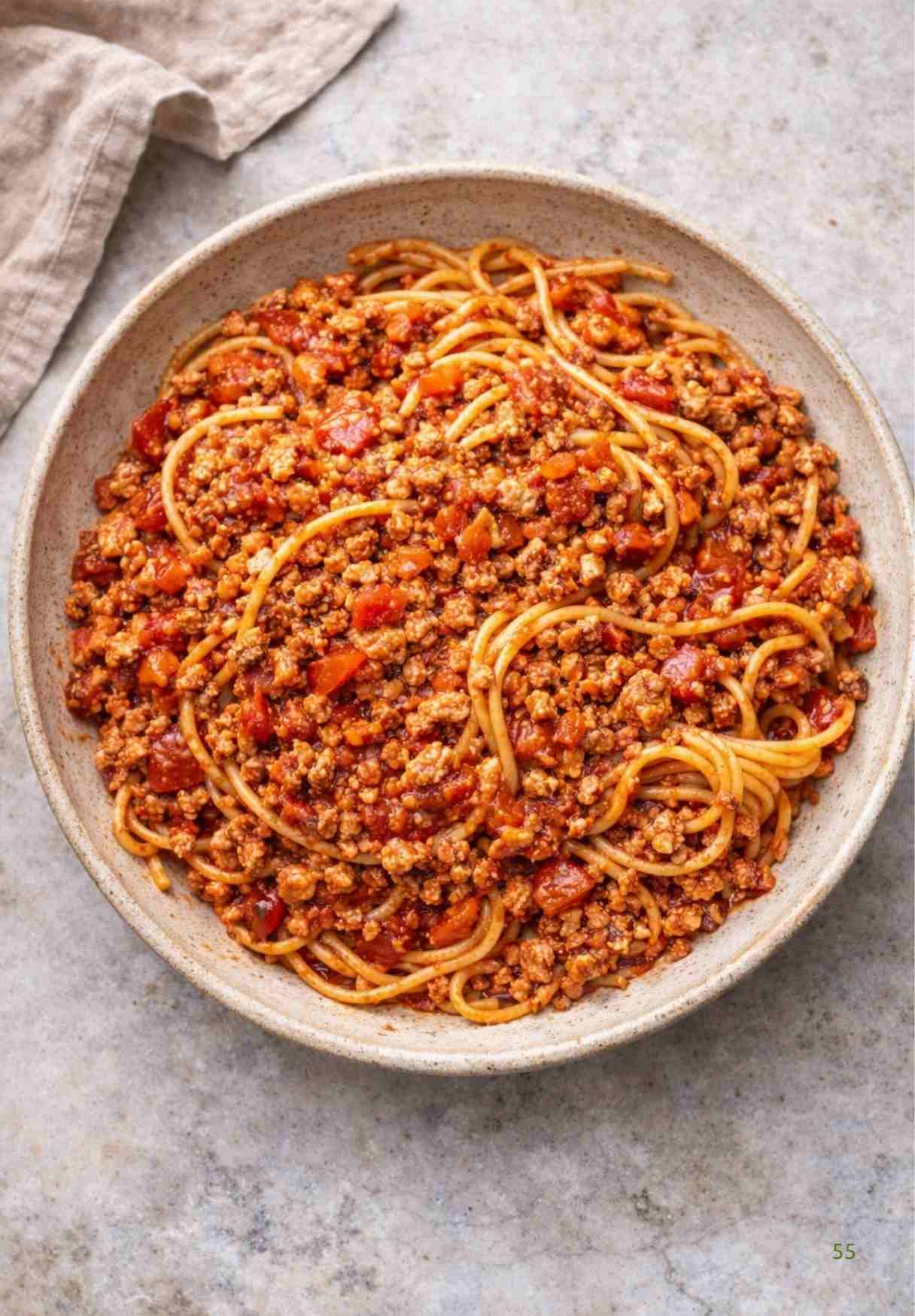 Pasta mit Tomaten-Tofu-Bolognese