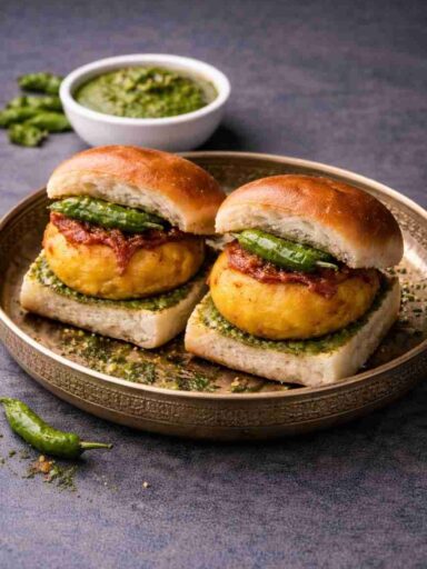 Vada Pav – Original indischer Kartoffel-Burger mit knusprigem Besan-Mantel