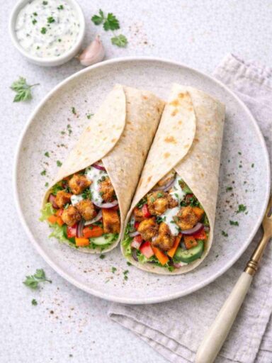 Tofu-Wrap mit Gemüse