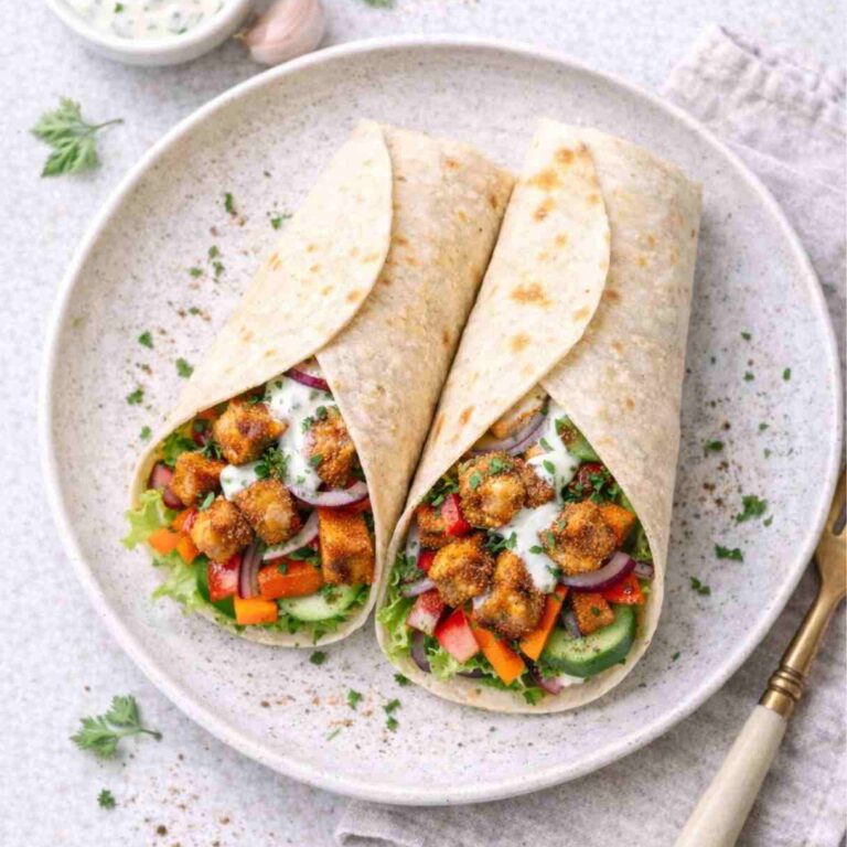 Tofu-Wrap mit Gemüse