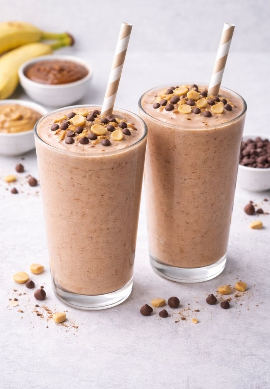 Erdnussbutter-Schoko-Shake