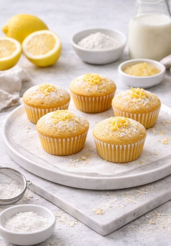 vegane Zitronen-Muffins