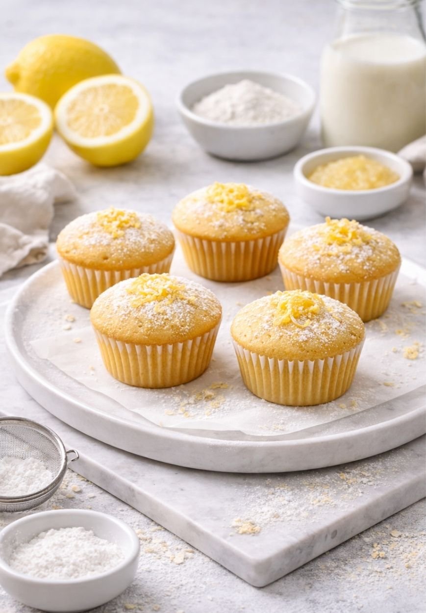 vegane Zitronen-Muffins