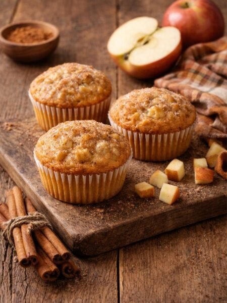 Apfel-Zimt-Muffins – vegan, saftig und einfach selber backen
