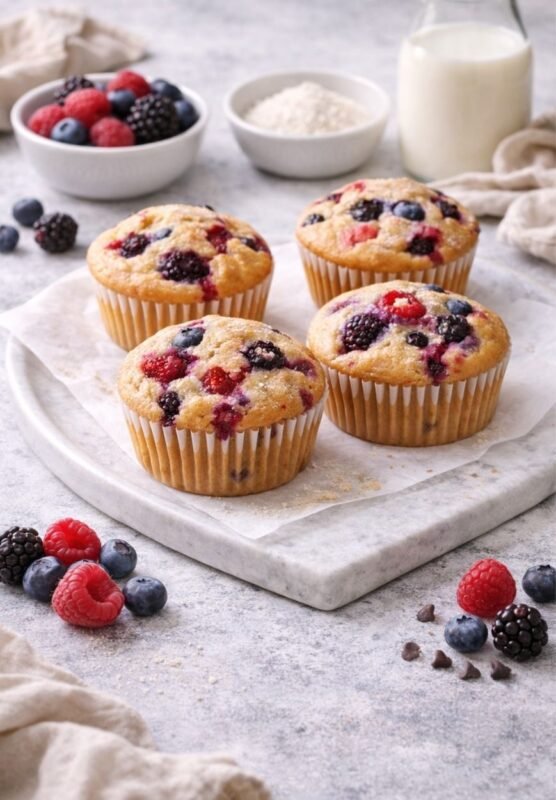 vegane Beeren-Muffins