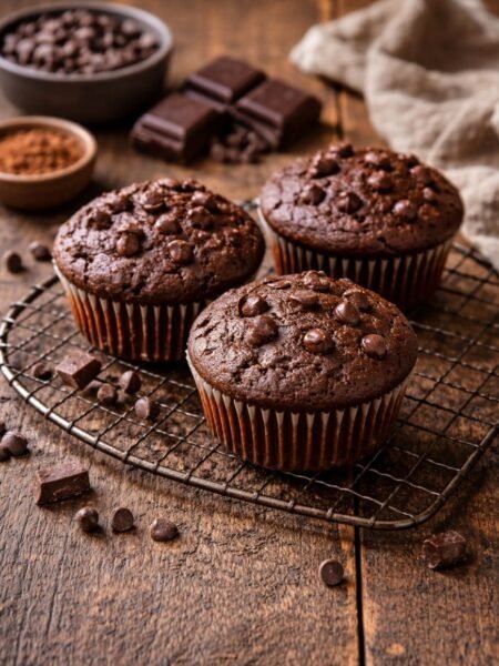 Double-Schoko-Muffins