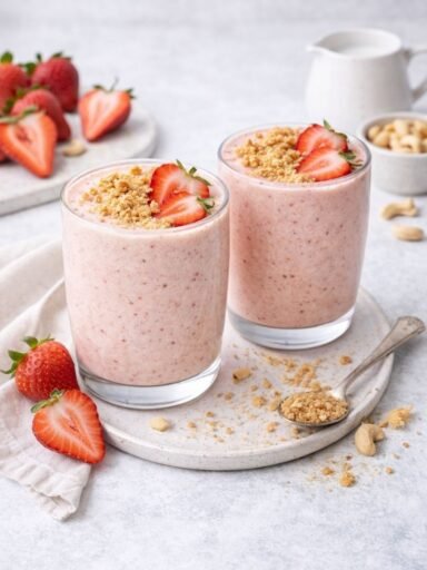 Erdbeer-Cheesecake-Smoothie