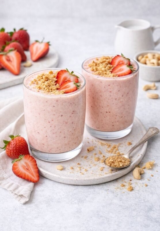 Erdbeer-Cheesecake-Smoothie