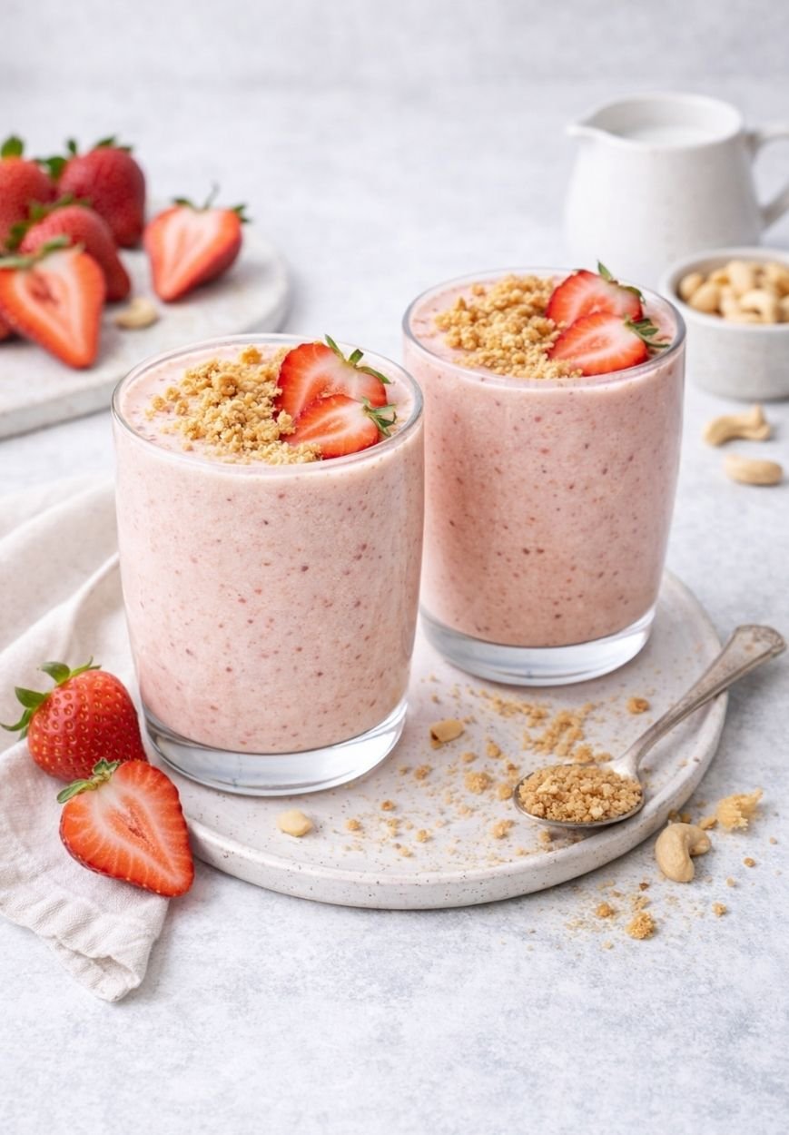 Erdbeer-Cheesecake-Smoothie