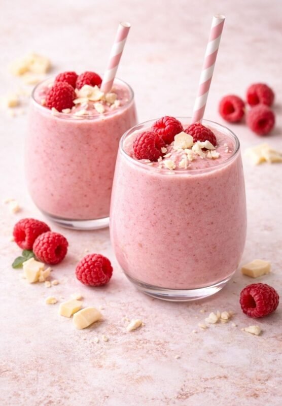 Himbeer-Weiße-Schokolade-Smoothie