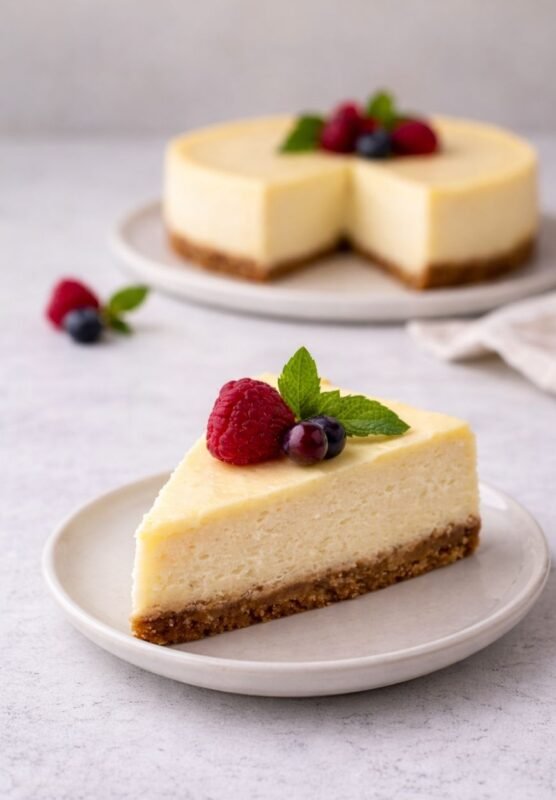 Veganer Käsekuchen – cremig, saftig und einfach ohne Ei