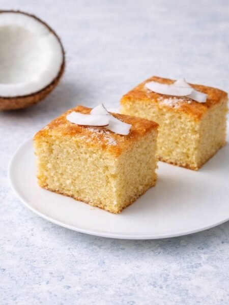 Veganer Kokoskuchen – saftig, locker und herrlich aromatisch
