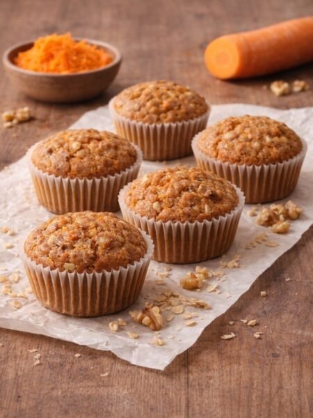 Karotten-Walnuss-Muffins