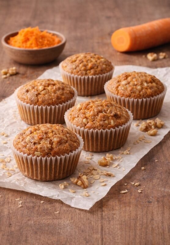 Karotten-Walnuss-Muffins