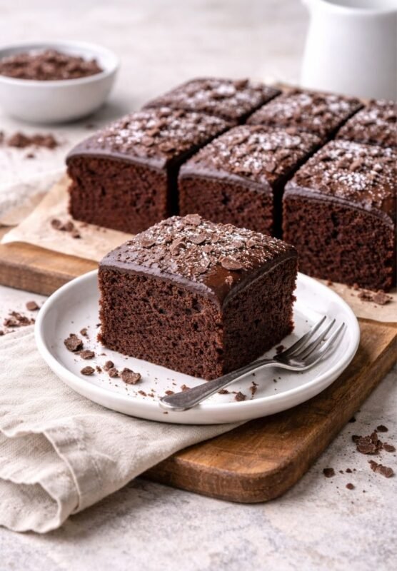 Veganer Schokoladenkuchen – saftig, einfach und herrlich schokoladig