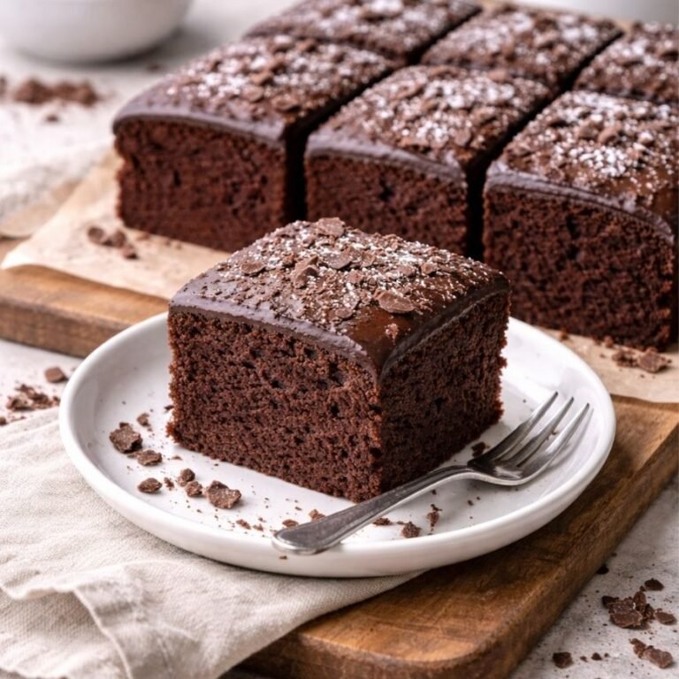 Veganer Schokoladenkuchen – saftig, einfach und herrlich schokoladig