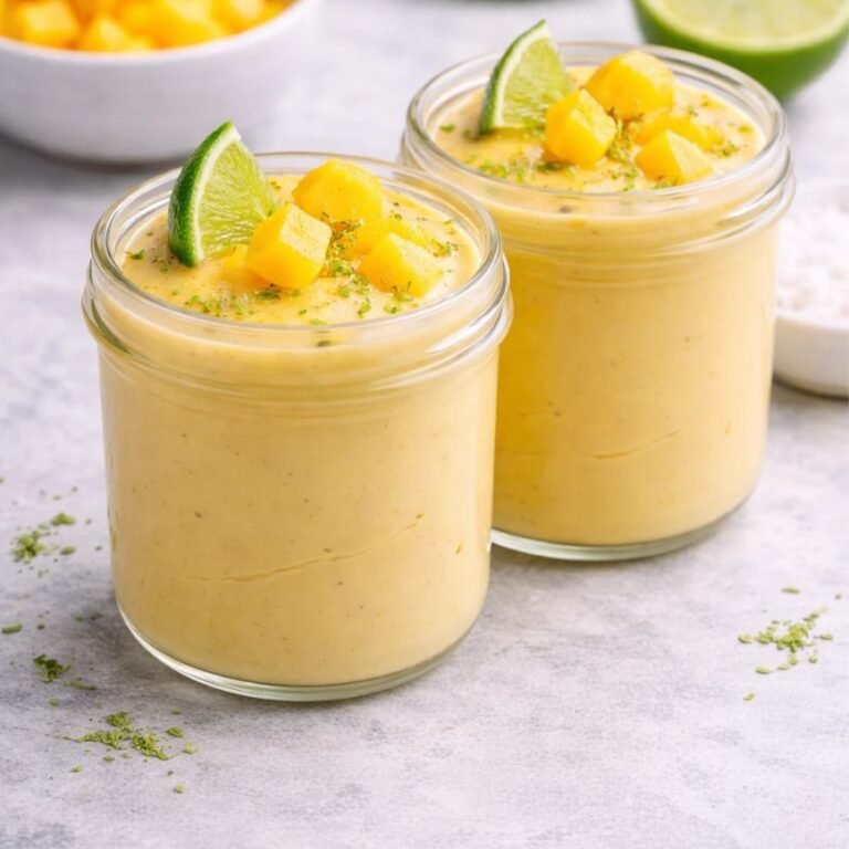 Mango-Limetten-Pudding