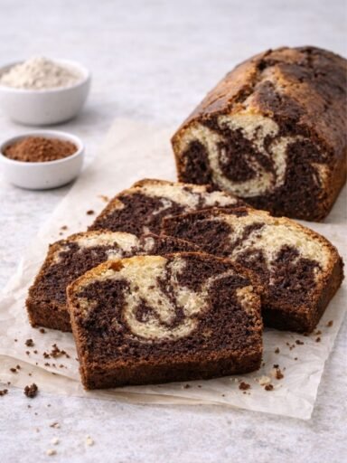 Veganer Marmorkuchen – saftig, fluffig und einfach ohne Ei