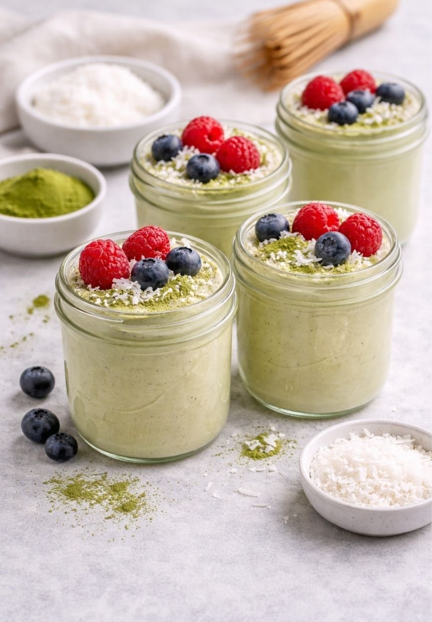 Matcha-Mousse