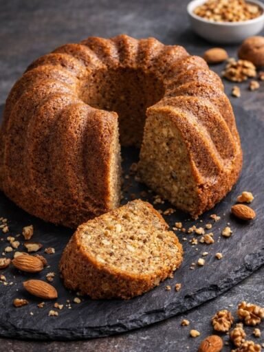 Veganer Nusskuchen – saftig, locker und herrlich nussig