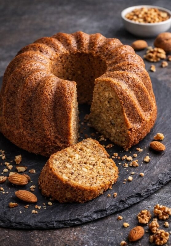 Veganer Nusskuchen – saftig, locker und herrlich nussig