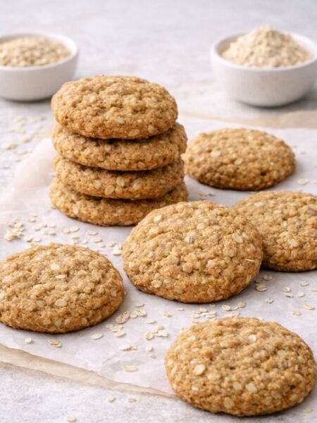 Vegane Protein-Cookies mit Haferflocken – weich, proteinreich und einfach