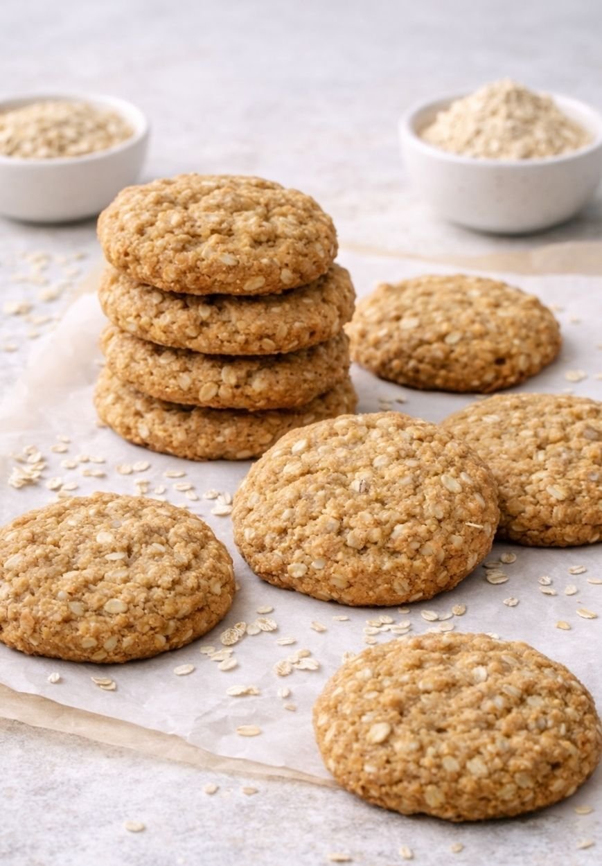 Vegane Protein-Cookies mit Haferflocken – weich, proteinreich und einfach