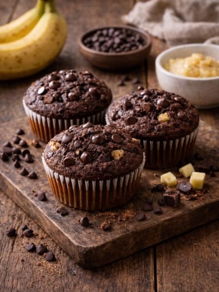 Schoko-Bananen-Muffins