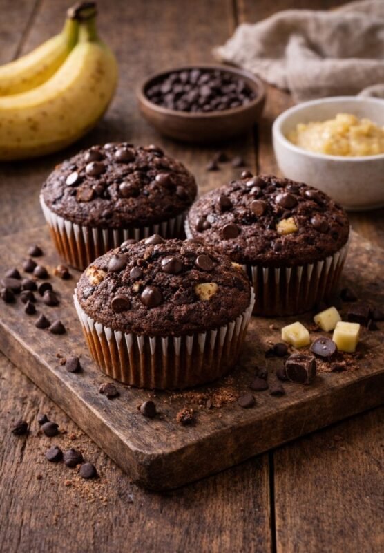 Schoko-Bananen-Muffins