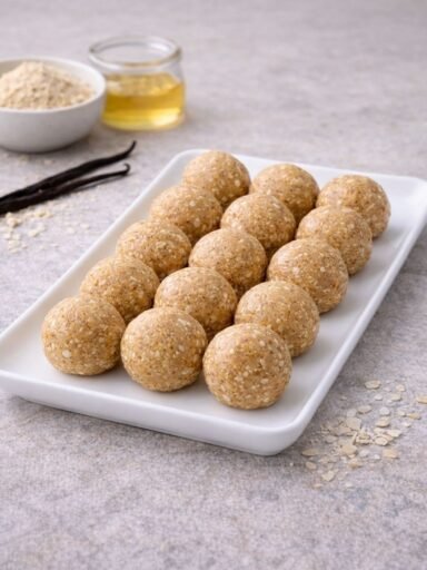 Mandel-Vanille-Kugeln – vegan, einfach und ohne Backen